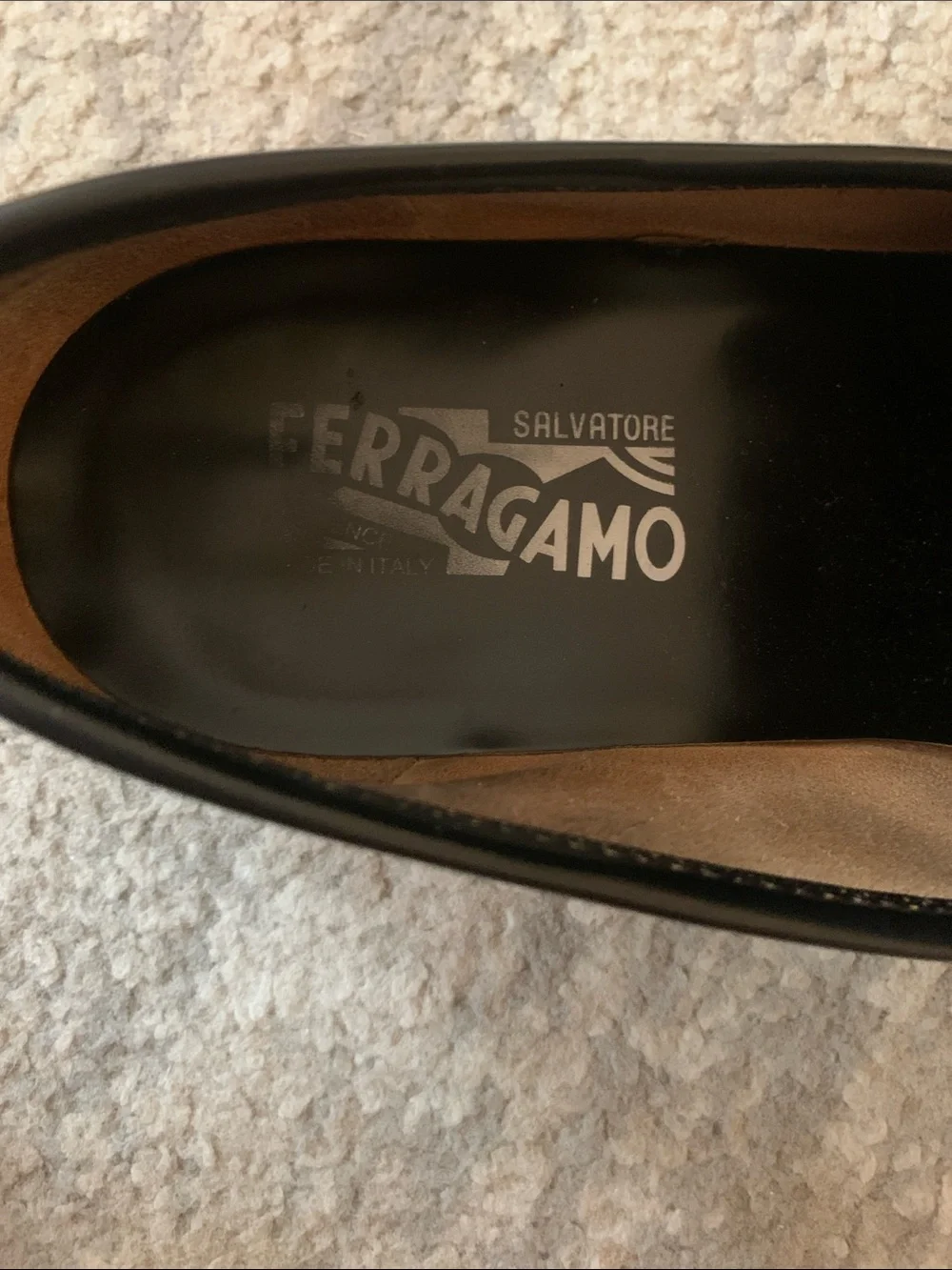 Salvatore Ferragamo Black Leather Gancini Bit Loafers